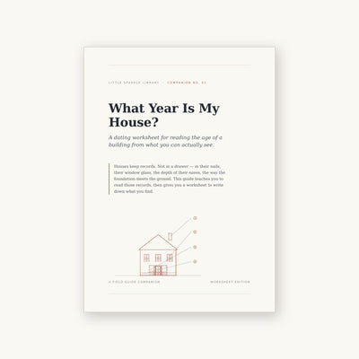 What Year Is My House? — A Dating Worksheet