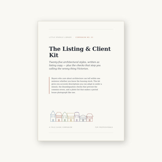 The Listing & Client Kit — Architectural Style for Real Estate Professionals