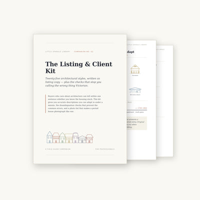 The Listing & Client Kit — Architectural Style for Real Estate Professionals